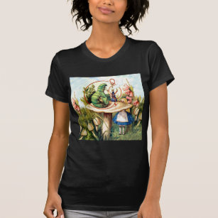 Alice und die Raupe im Wunderland T-Shirt