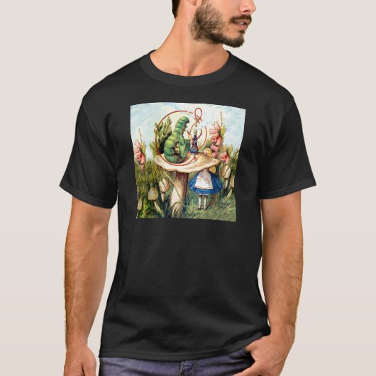 Alice und die Raupe im Wunderland T-Shirt (Vorderseite)