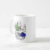 Alice und die Raupe Kaffeetasse (Vorderseite Links)
