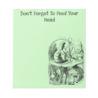 Alice und die Raupe Notizblock