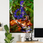 Alice und die Raupe Poster (Heimbüro)