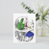 Alice und die Raupe Postkarte (Stehend Vorderseite)