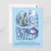 Alice und die Raupe-Postkarte Postkarte (Vorne/Hinten)