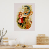 Alice und die Raupe Print (in 22 Größen) Poster (Küche)