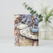 "Alice und die Raupe" von Arthur Rackham Postkarte (Stehend Vorderseite)