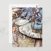 "Alice und die Raupe" von Arthur Rackham Postkarte (Vorne/Hinten)