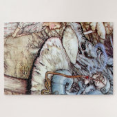 "Alice und die Raupe" von Arthur Rackham Puzzle (Horizontal)