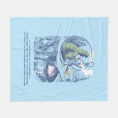 Alice und die Raupen-mittlere Fleece-Decke Fleecedecke (Vorderseite (Horizontal))