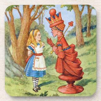 Alice und die Rote Königin im Wunderland Getränkeuntersetzer