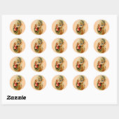 Alice und die Round Stickers der Raupe (Blatt)