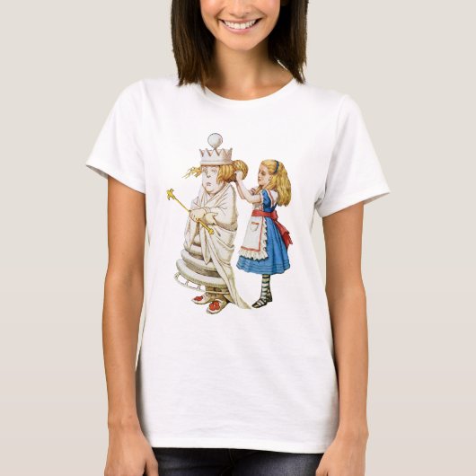 Alice und die weiße Königin im Märchenland T-Shirt (Vorderseite)