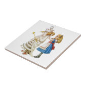 Alice und die White Queen in Wonderland Fliese (Seite)