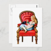 Alice und Dinah aus dem Blickwinkel Postkarte (Vorne/Hinten)