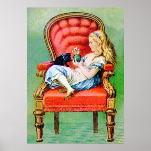 Alice und Dinah im Big Red Chair Poster (Vorne)
