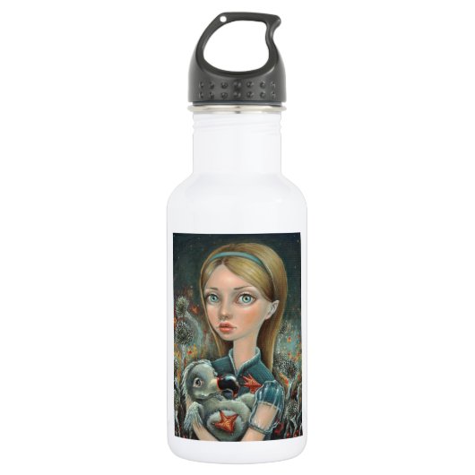 Alice und Dodo Edelstahlflasche (Vorderseite)