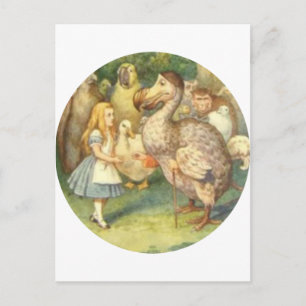 Alice und Dodo-Farbe Postkarte