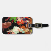 Alice und Doormouse Gepäckanhänger (Vorderseite horizontal)