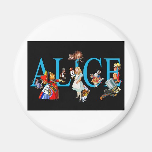 ALICE UND FREUNDE IN WONDERLAND MAGNET (Vorne)