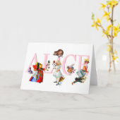 ALICE UND FREUNDE KARTE (Gelbe Blume)