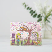 Alice und Freunde Postkarte (Stehend Vorderseite)
