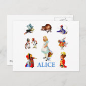 ALICE UND FREUNDE POSTKARTE (Vorne/Hinten)
