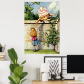Alice und Humpty Dumpty Poster (Heimbüro)