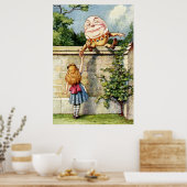 Alice und Humpty Dumpty Poster (Küche)