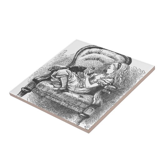 Alice und ihr Kätzchen Fliese (Seite)