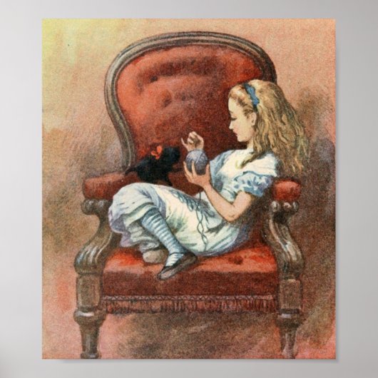 Alice und ihr Kitten Poster (Vorne)