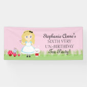Alice und ihr Tea-Party Banner (Horizontal)