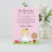 Alice und ihr Tea-Party Einladung (Stehend Vorderseite)