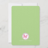 Alice und ihr Tea-Party Einladung (Rückseite)