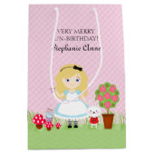 Alice und ihr Tea-Party Mittlere Geschenktüte (Vorderseite)