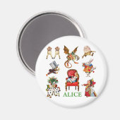 Alice und ihre Freunde im Wunderland Magnet (Vorderseite/Rückseite)
