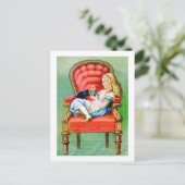 ALICE UND IHRE KATZE, DINAH POSTKARTE (Stehend Vorderseite)