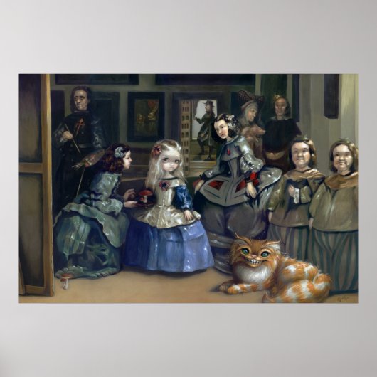 Alice und Las Meninas Art Printing Gotische Wunder Poster (Vorne)