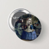"Alice und Las Meninas" Knopf Button (Vorne & Hinten)
