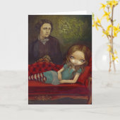 "Alice- und Lewis" Gruß-Karte Karte (Gelbe Blume)