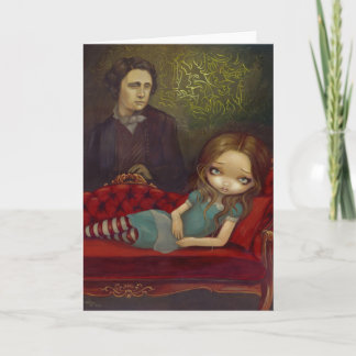 "Alice- und Lewis" Gruß-Karte Karte