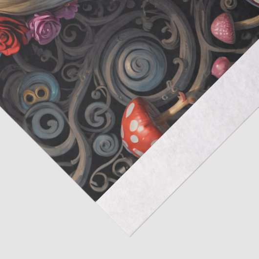 Alice und Mad Hatter Decoupage Seidenpapier (Ausschnitt)