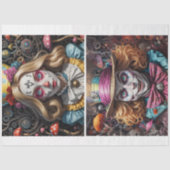Alice und Mad Hatter Decoupage Seidenpapier (Vorderseite)