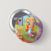 Alice und Märchenland Button (Vorne & Hinten)