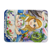 Alice und Osterbunny Magnet (Horizontal)