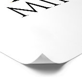 Alice und Queen Illustrierte Letter M Wall Poster (Ecke)