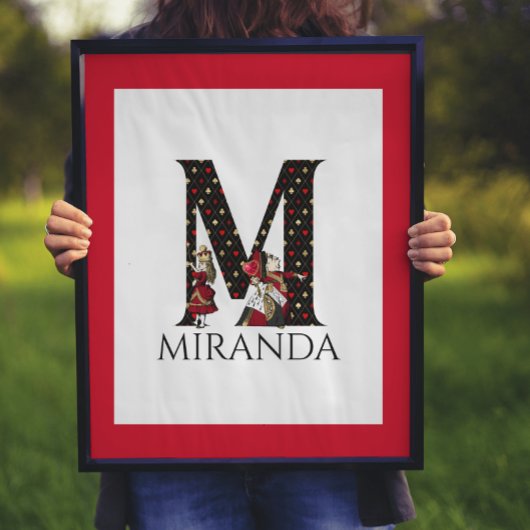 Alice und Queen Illustrierte Letter M Wall Poster