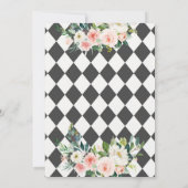 Alice und Rabbit Tea Party Babydusche Einladung (Rückseite)