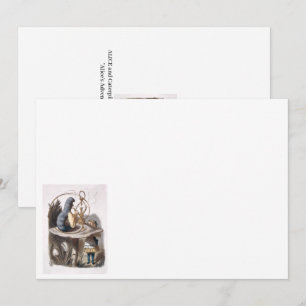 ALICE und Raupe - Abenteuer im Wunderland Mitteilungskarte