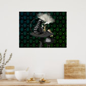 Alice und Raupe Wonderland Poster (Küche)