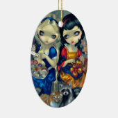 Alice und Schneewittchen-Ornament Keramik Ornament (Rechts)