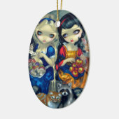 Alice und Schneewittchen-Ornament Keramik Ornament (Links)
